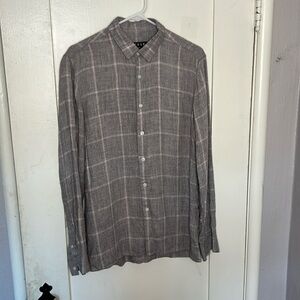Topman gray and pink flannel. Small